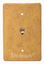 Stonique® Prewired Telephone Jack in Honey Gold